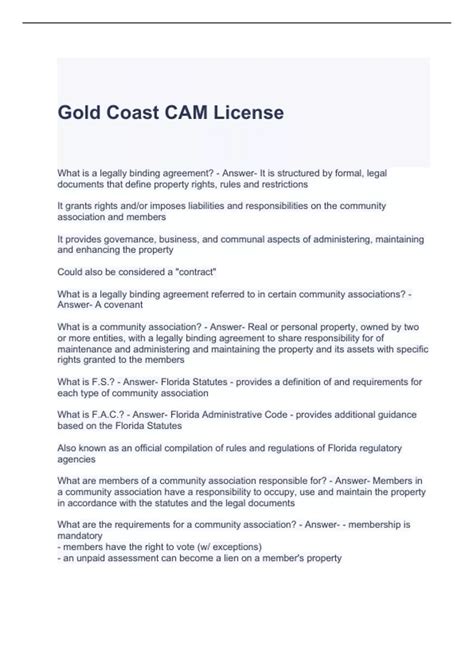 gold coast cam license